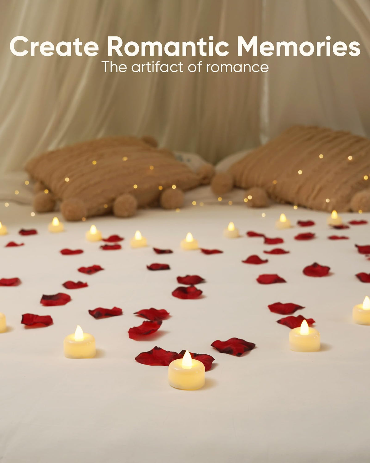 AMAGIC 24 Pack Battery Operated Flameless LED Tea Lights Candles Electric