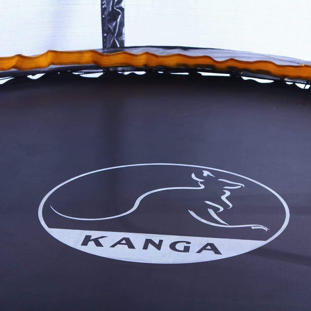 Kanga Trampoline Outdoor Round Inc Safety Enclosure Net, Ladder & Anchor Kit (Curved Shape)