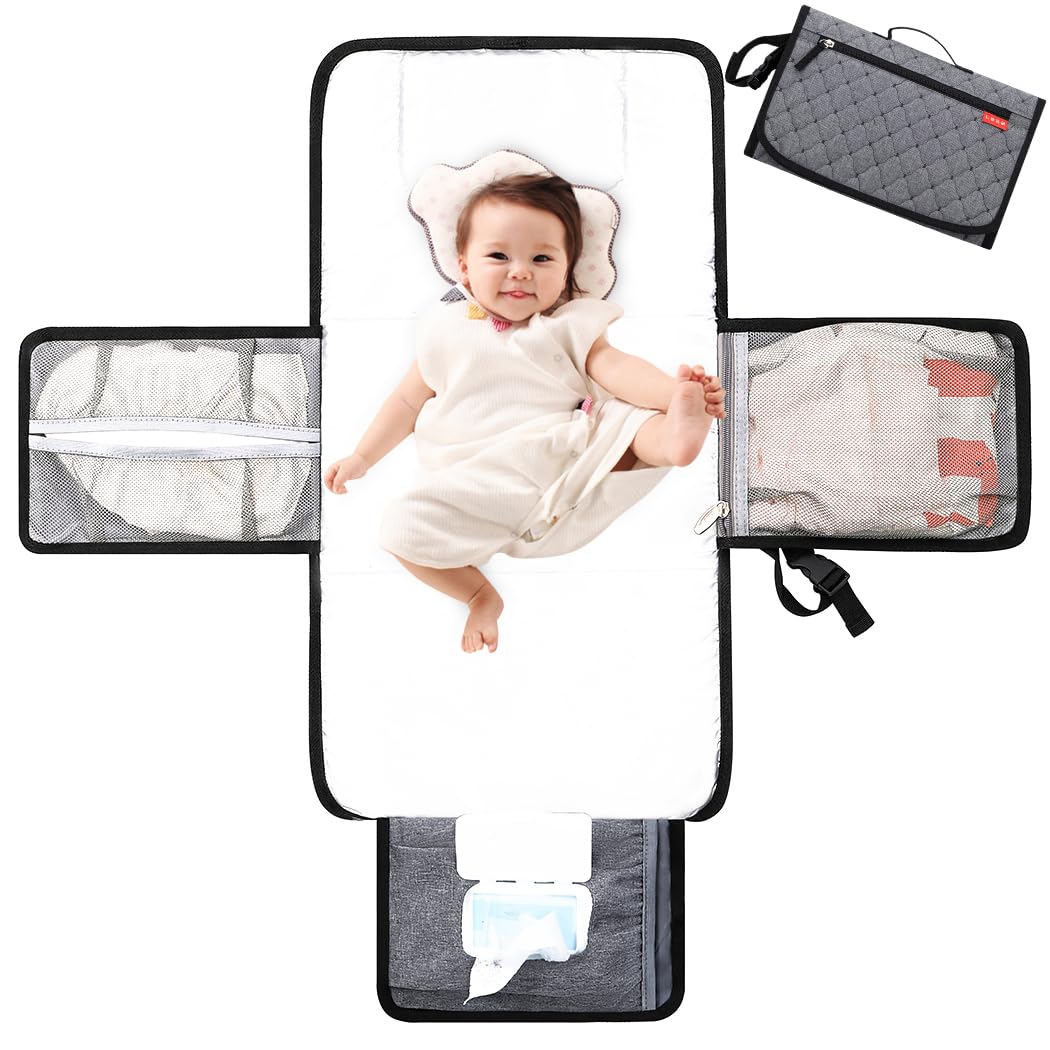 Lekebaby Portable Nappy Changing Mat Travel Baby Change Mat
