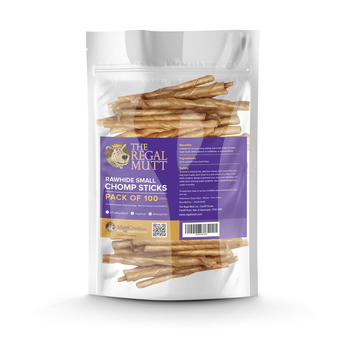 The Regal Mutt - Chewy Twists with Chicken - 1kg Bag