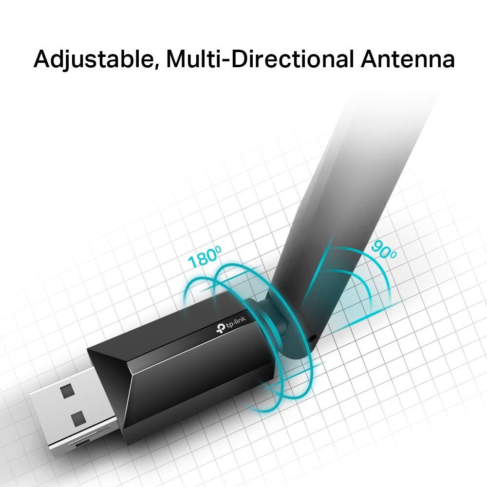 TP-Link Archer T3U Plus AC1300 WiFi Dongle, USB WiFi Adapter for PC