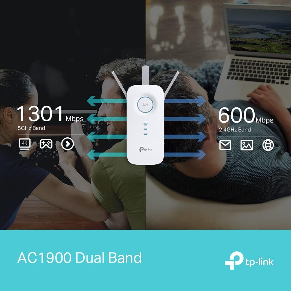 TP-Link RE550 AC1900 WiFi Extender Booster WiFi Booster