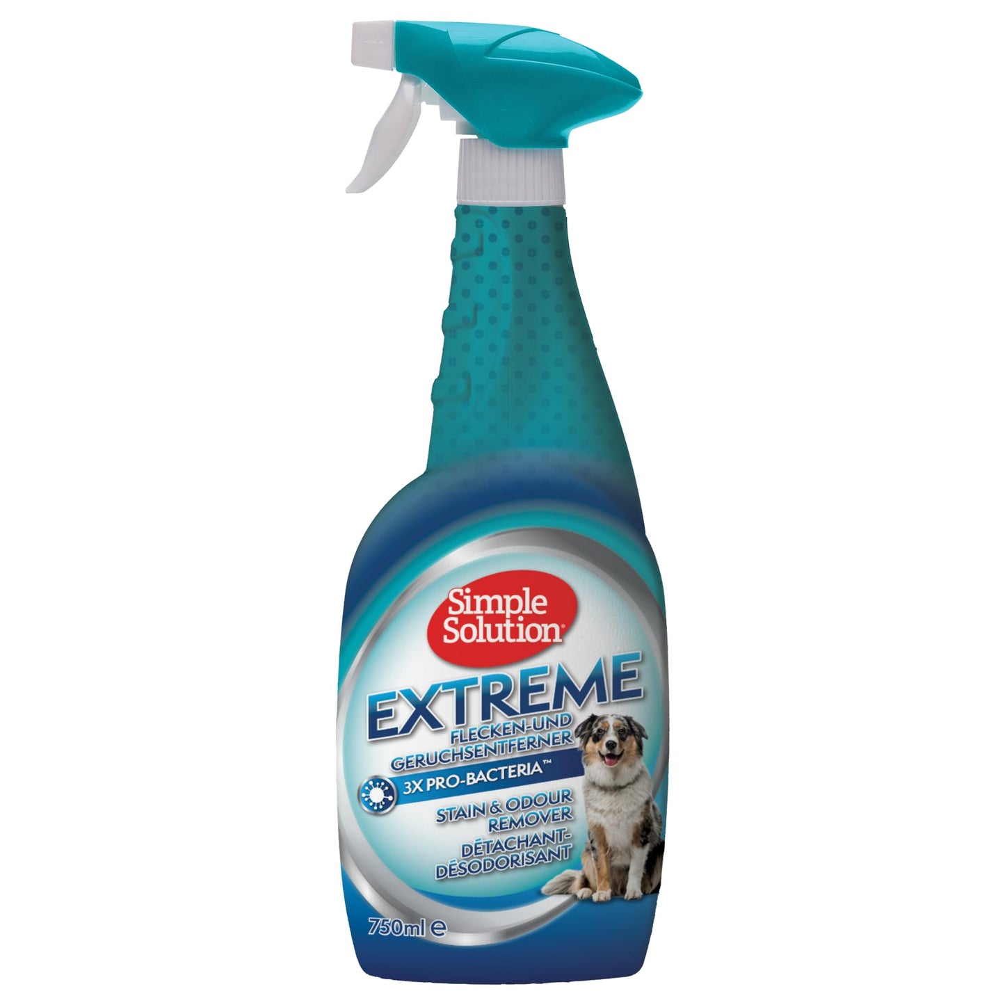 Simple Solution Extreme Dog Stain and Odour Remover, Enzymatic Cleaner with 3X Pro-Bacteria Cleaning Power - 500ml