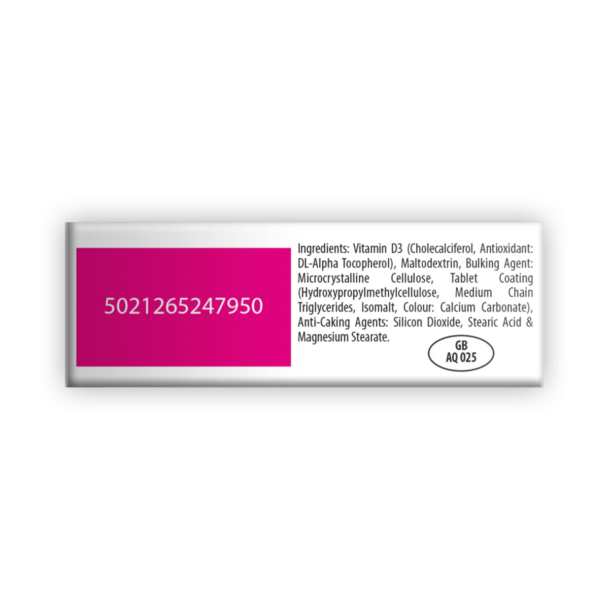 Vitabiotics Ultra Vitamin D3 1000IU, Vitamin D3 Tablets, 96 Tablets
