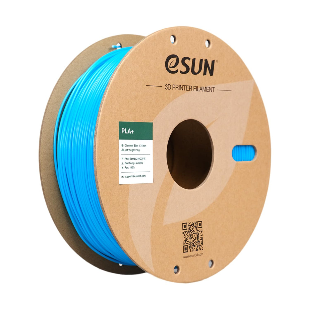 eSUN PLA+ 3D Printing Filament 1KG(2.2lbs), Enhanced Toughness, Cold White