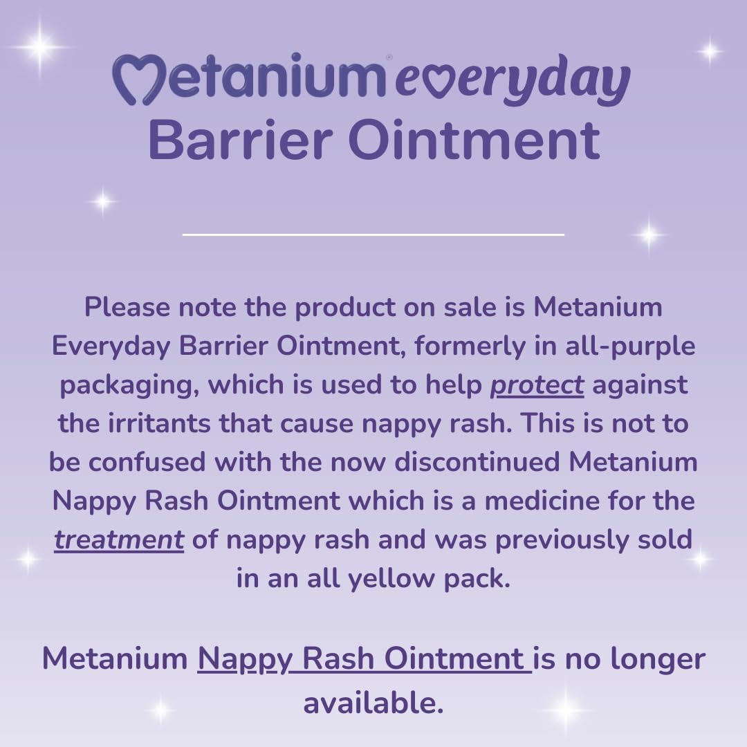 Metanium Everyday Barrier Ointment, Nappy Rash Protection, 40g Tube
