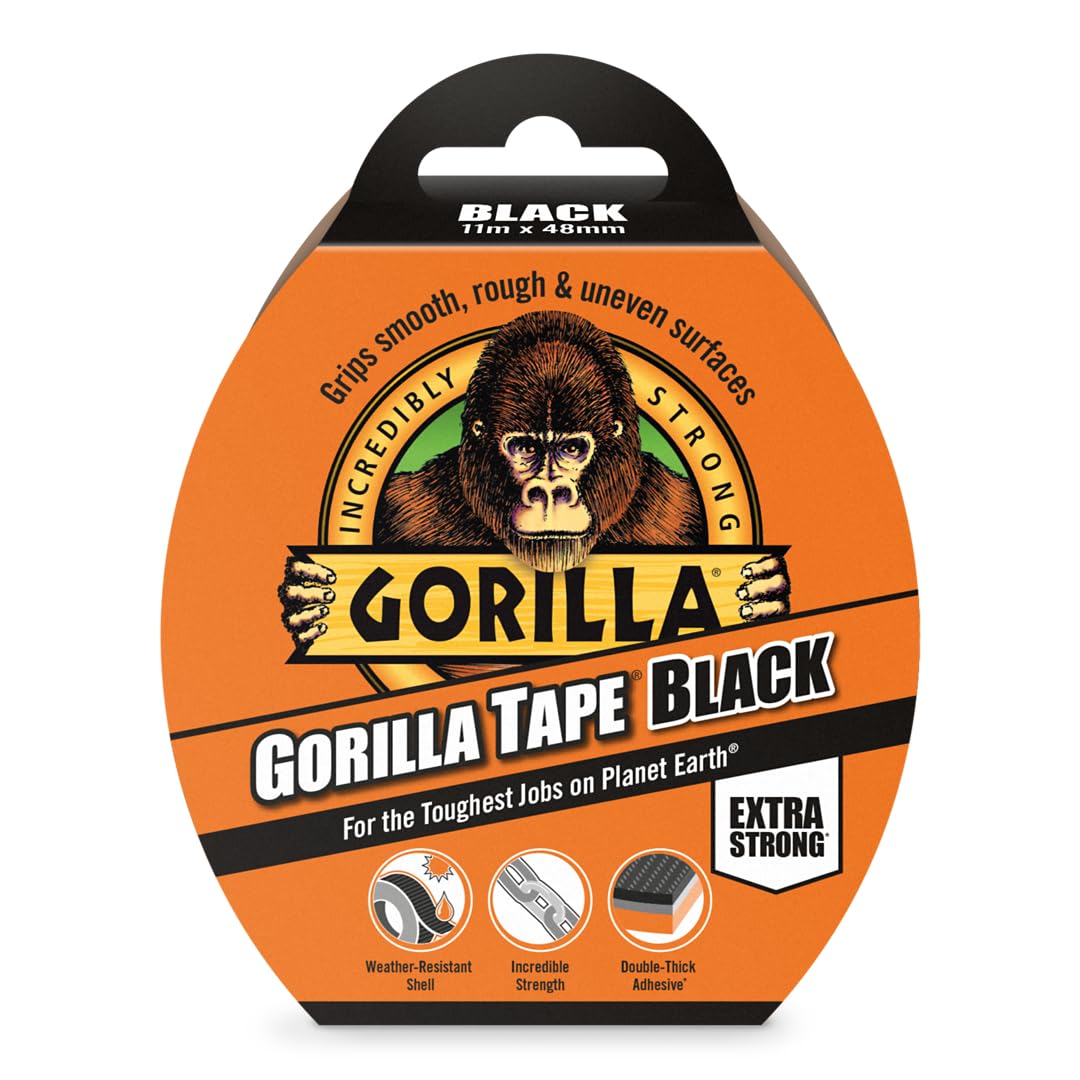 Gorilla GOR3049001 Tape Duct Tape Black 48mm x 11m
