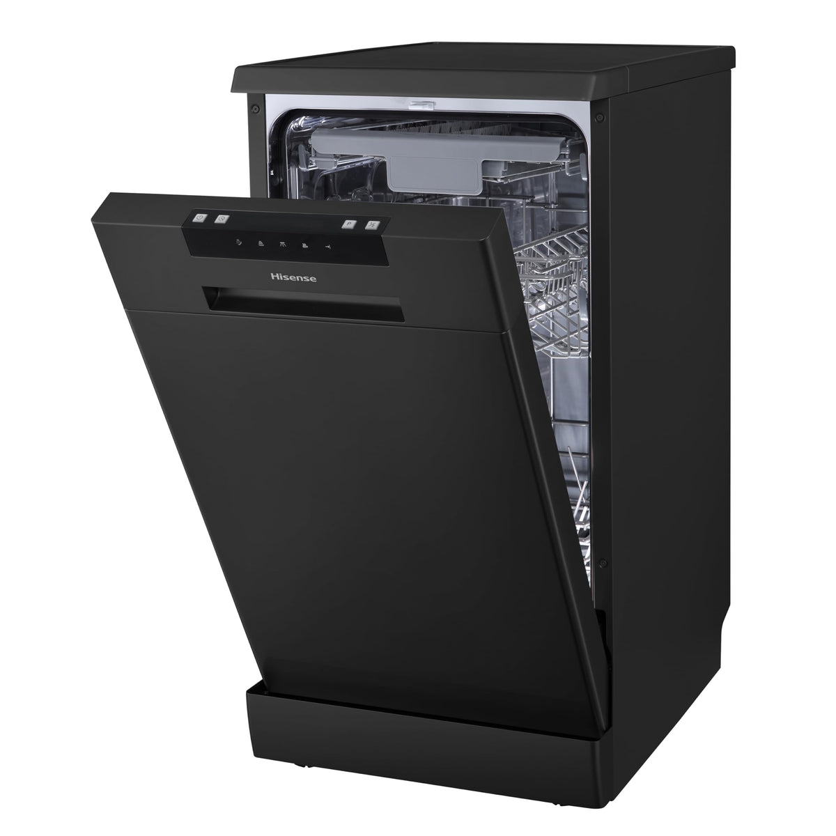Hisense HS523E15WUK Slimline 10 Places Free Standing Dishwasher White with 30 Minutes Quick Wash [Energy Class E]