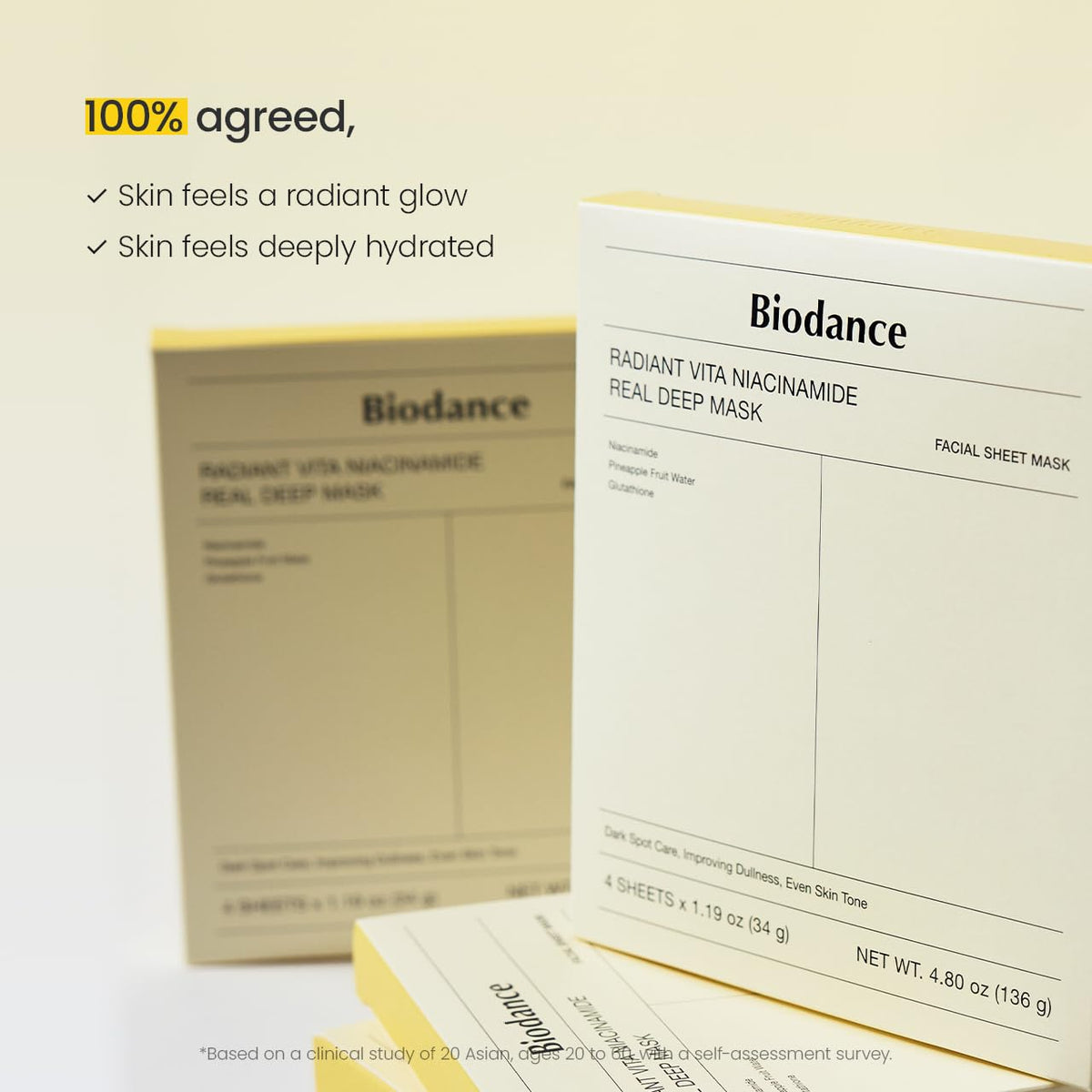 BIODANCE Bio-Collagen Hydrogel Overnight Face Mask. 4 PCs