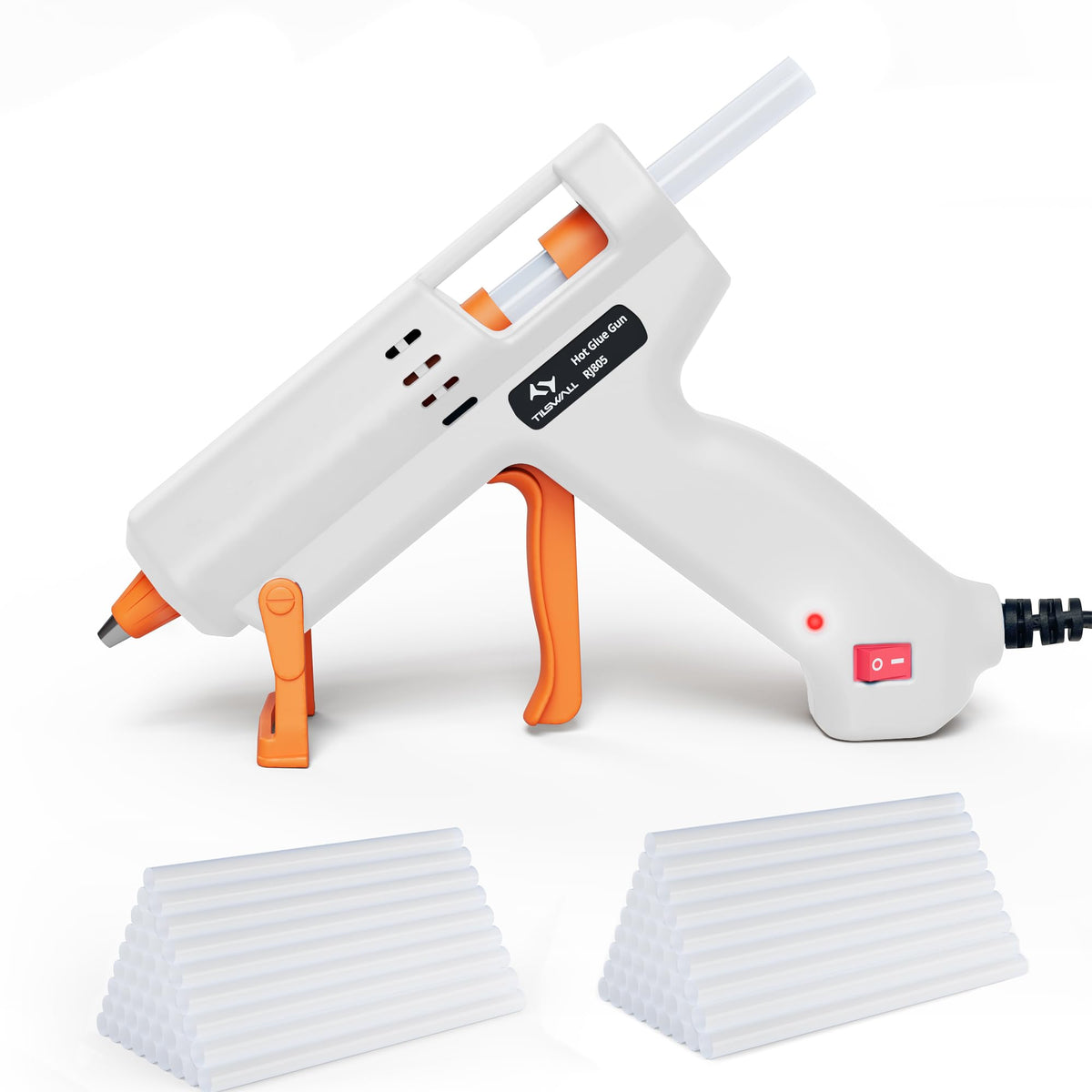 Tilswall Hot Glue Gun kit, 50W Mini Melt Glue Gun with 75pcs Glue Sticks