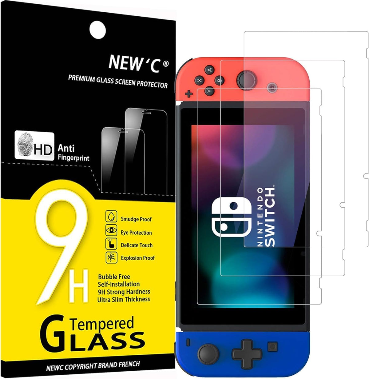 NEW'C for Nintendo Switch 2 Screen Protector Tempered Glass Bubble Free