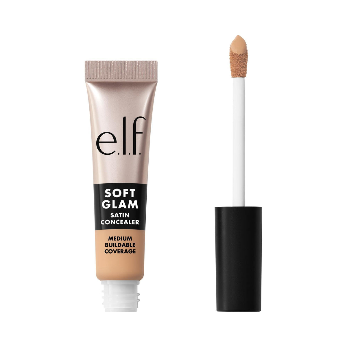 e.l.f. Soft Glam Satin Concealer, Medium Coverage for Blemishes & Under-Eye, Crease-Resistant, Long-Lasting, Vegan & Cruelty-Free, 10 Fair Cool