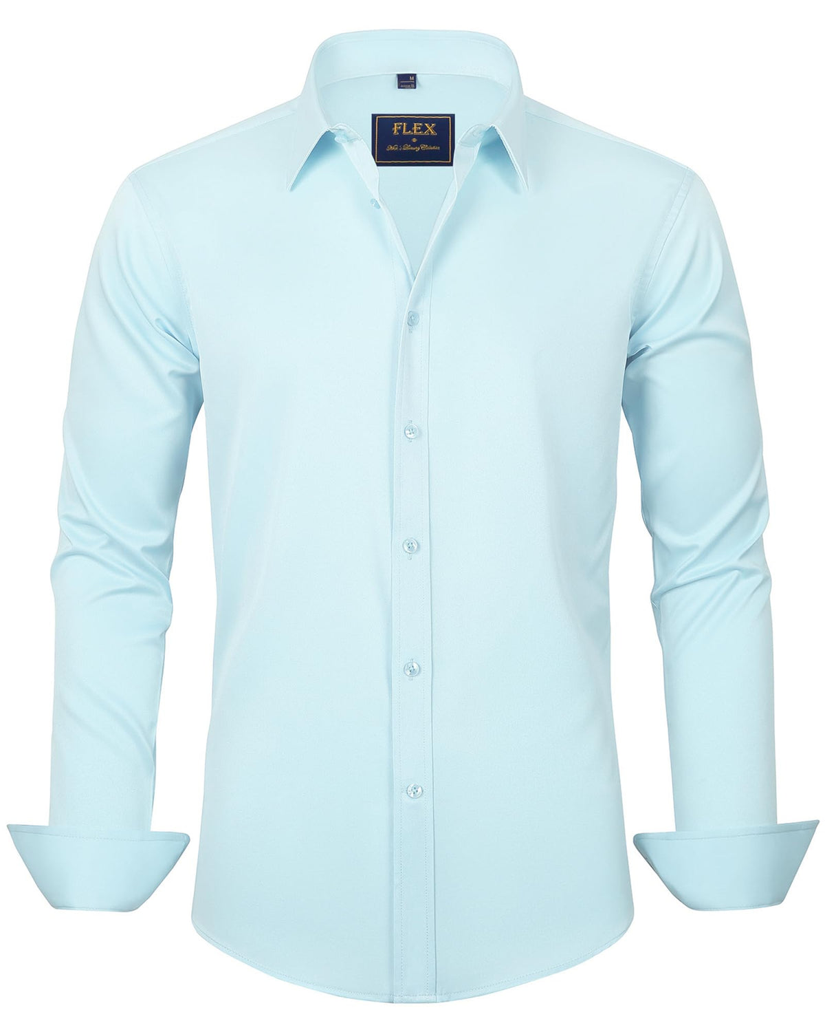 J.VER Men's Long Sleeve Stretch Dress Shirt Non Iron Casual Business Formal Shirts S-6XL