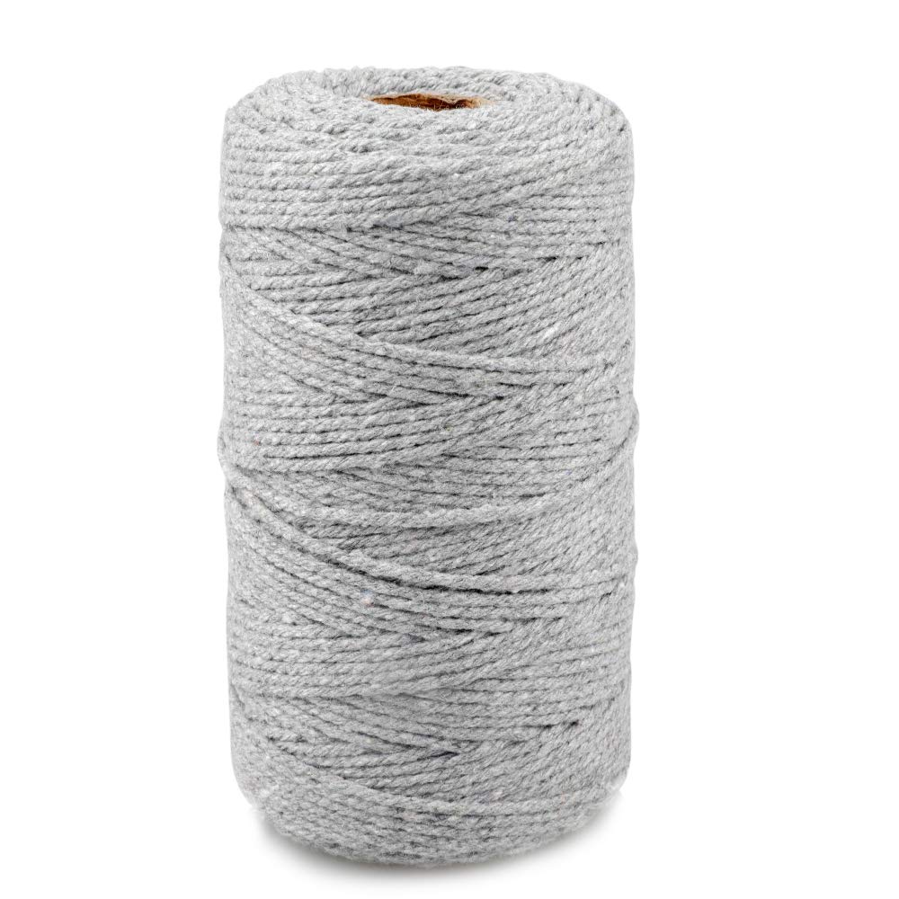 jijAcraft 4MM White Macrame Cord: 100M Cotton String Twine for Crafts