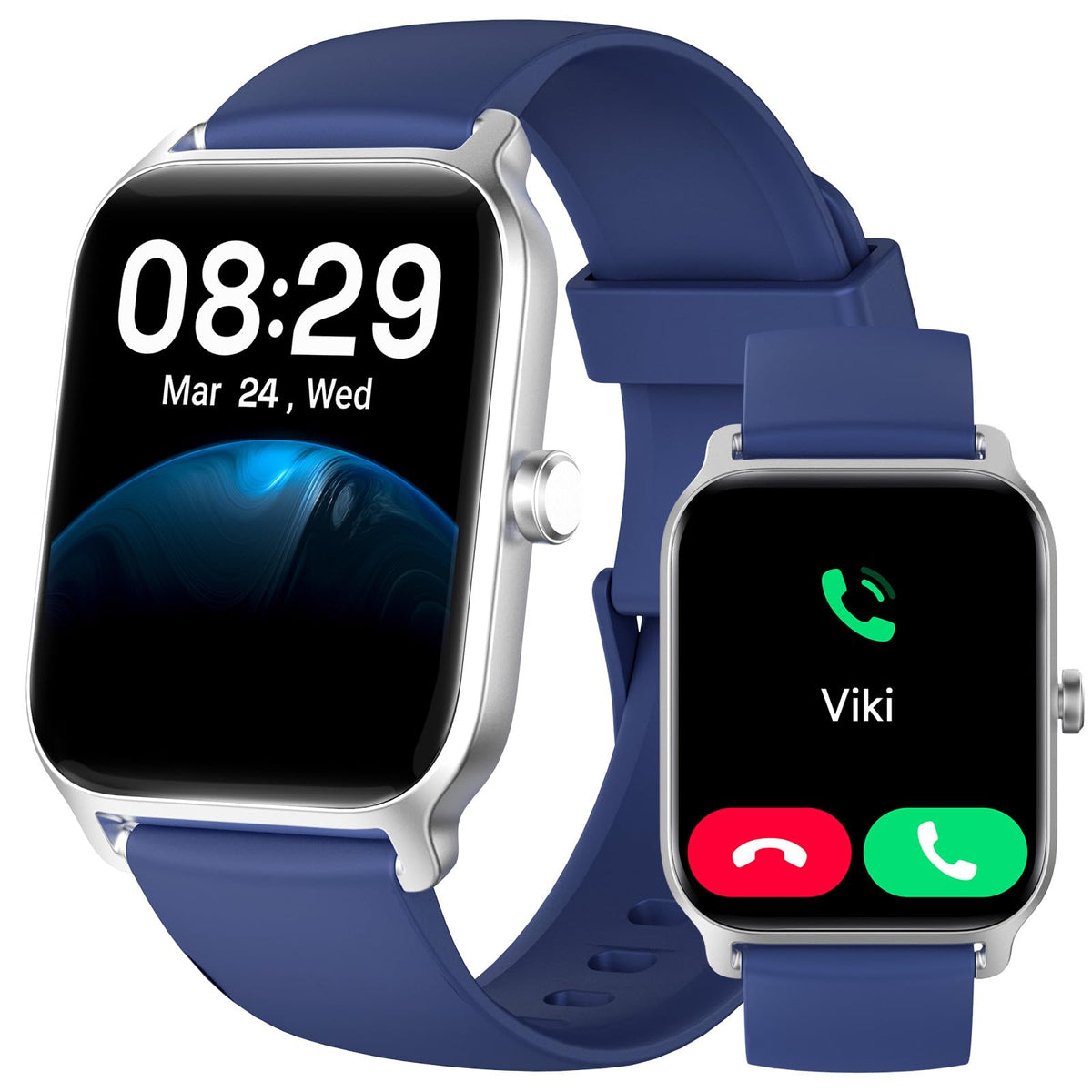 Smart Watch for Women, Answer/Make Calls, Alexa Built-in, [1.8"HD Screen] Smart Watches for Women iPhone/Samsung/Android, Fitness Watch with Heart Rate Sleep SpO2 Monitor,IP68 Waterproof, 100+ Sports