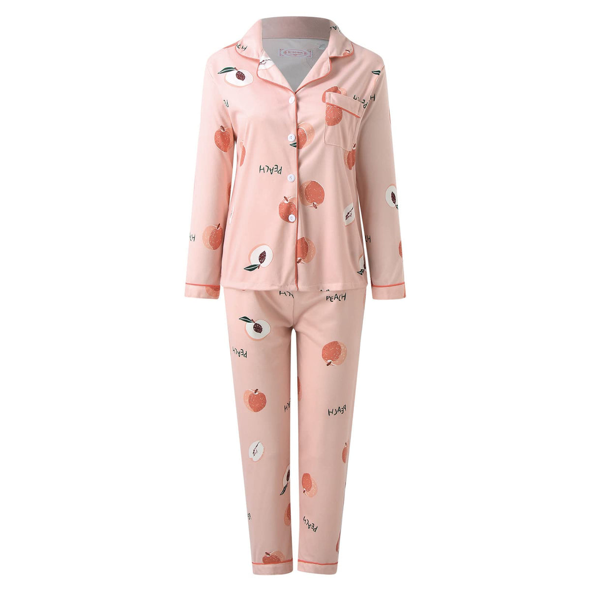 Pyjamas For Womens Women Pyjamas Set Lounge Wear Sets Matching Christmas Pjs Ladies Plus Size Co Ord Sets Autumn Nightwear Wide Leg Trousers Long Sleeve Comfort Nighties Fashion Fall Clothing Outfits