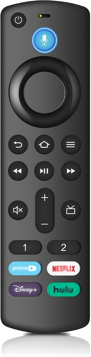 Voice Replacement Remote Control for All Fire-TV-StickSeries HD/Cube/Lite/4K/4K Max Stick Voice Remote Compatible with Pioneer/Hisense Fire Smart TV