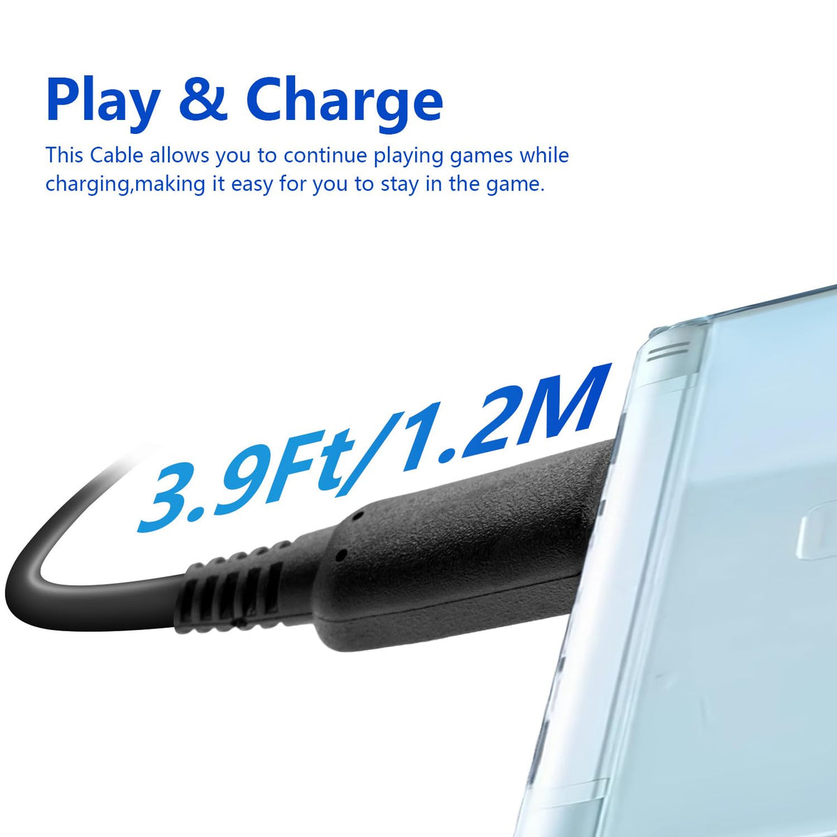 Mcbazel 2 Pack Charger Cable for Nintendo 3DS, 3DS XL, New 3DS XL, 2DS, DSi
