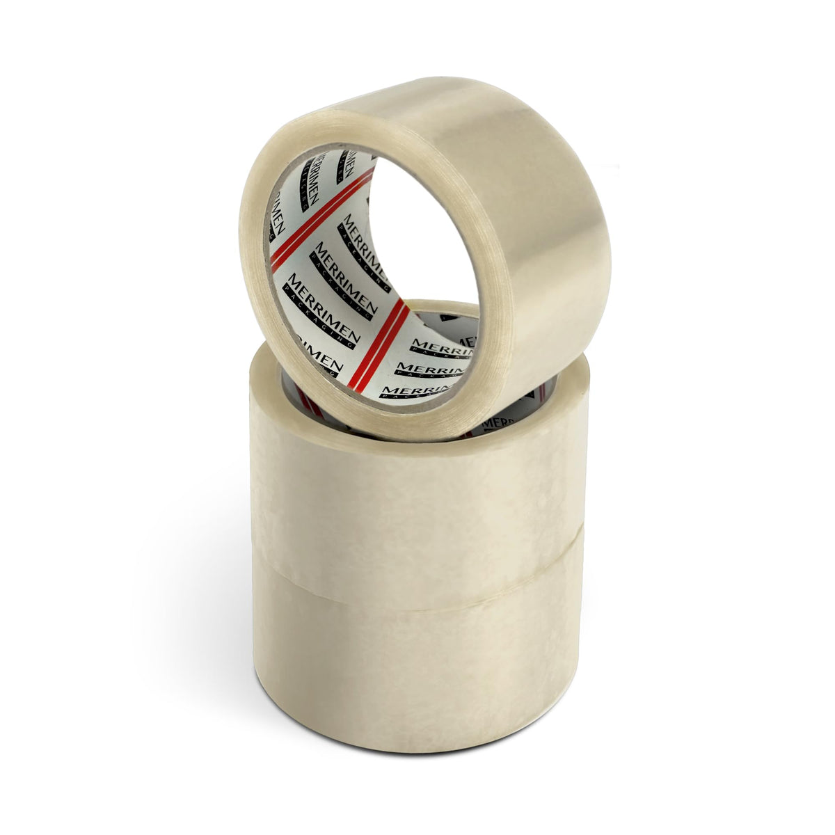 Merrimen Strong Heavy Duty Mixed Roll Pack Packaging Tape, Secure Sticky Sealing Tape for Parcel Boxes, Moving Boxes, Large Postal Bags for Long Term Storage, (48MM x 66M) (3 rolls, Mixed)