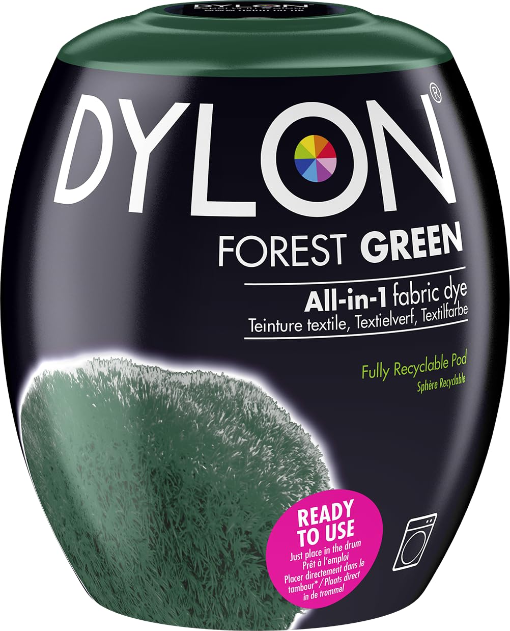 DYLON Washing Machine Fabric Dye Pod, Intense Black, 350g