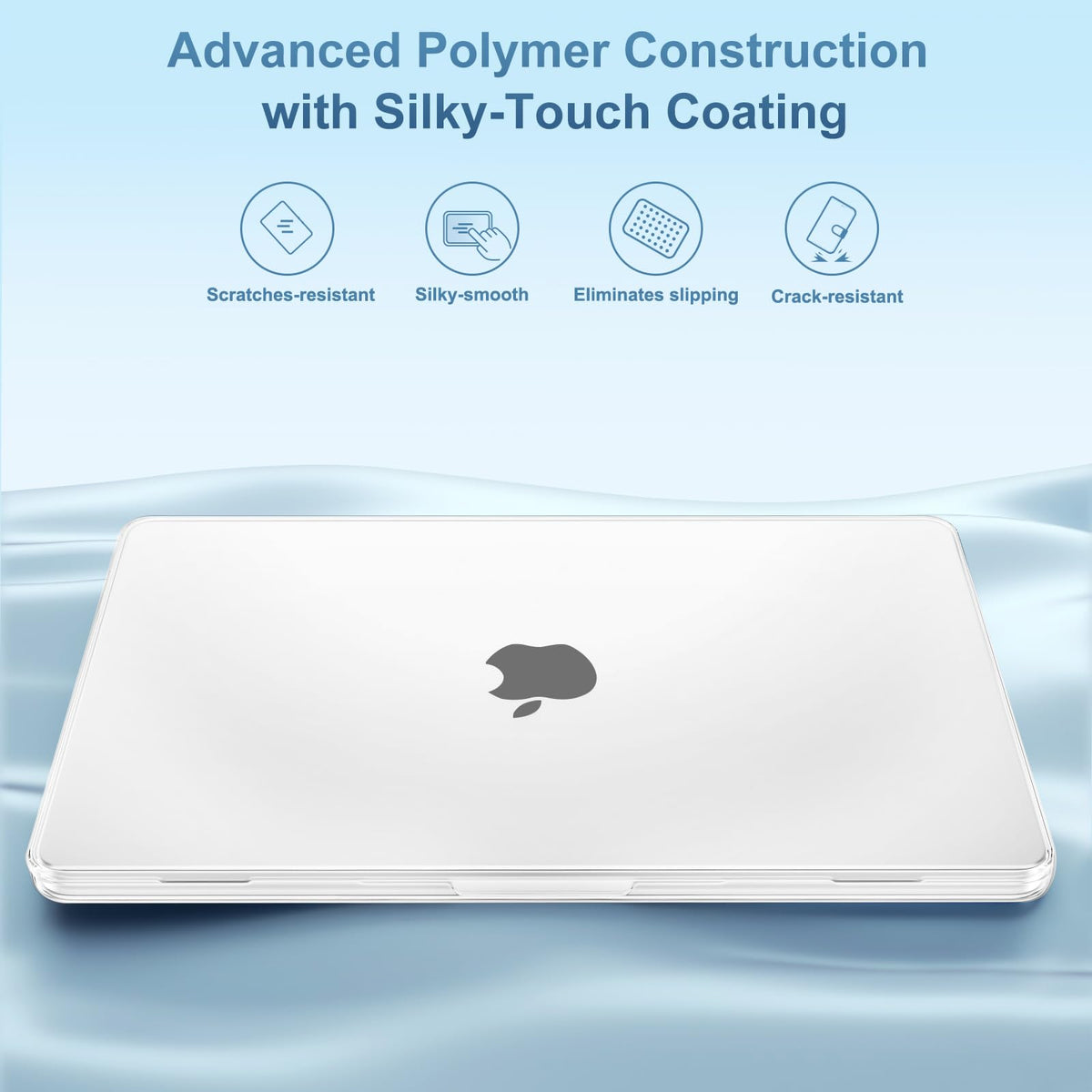 MOSISO Compatible with MacBook Air 13 inch Case M5-M2, Crystal Clear