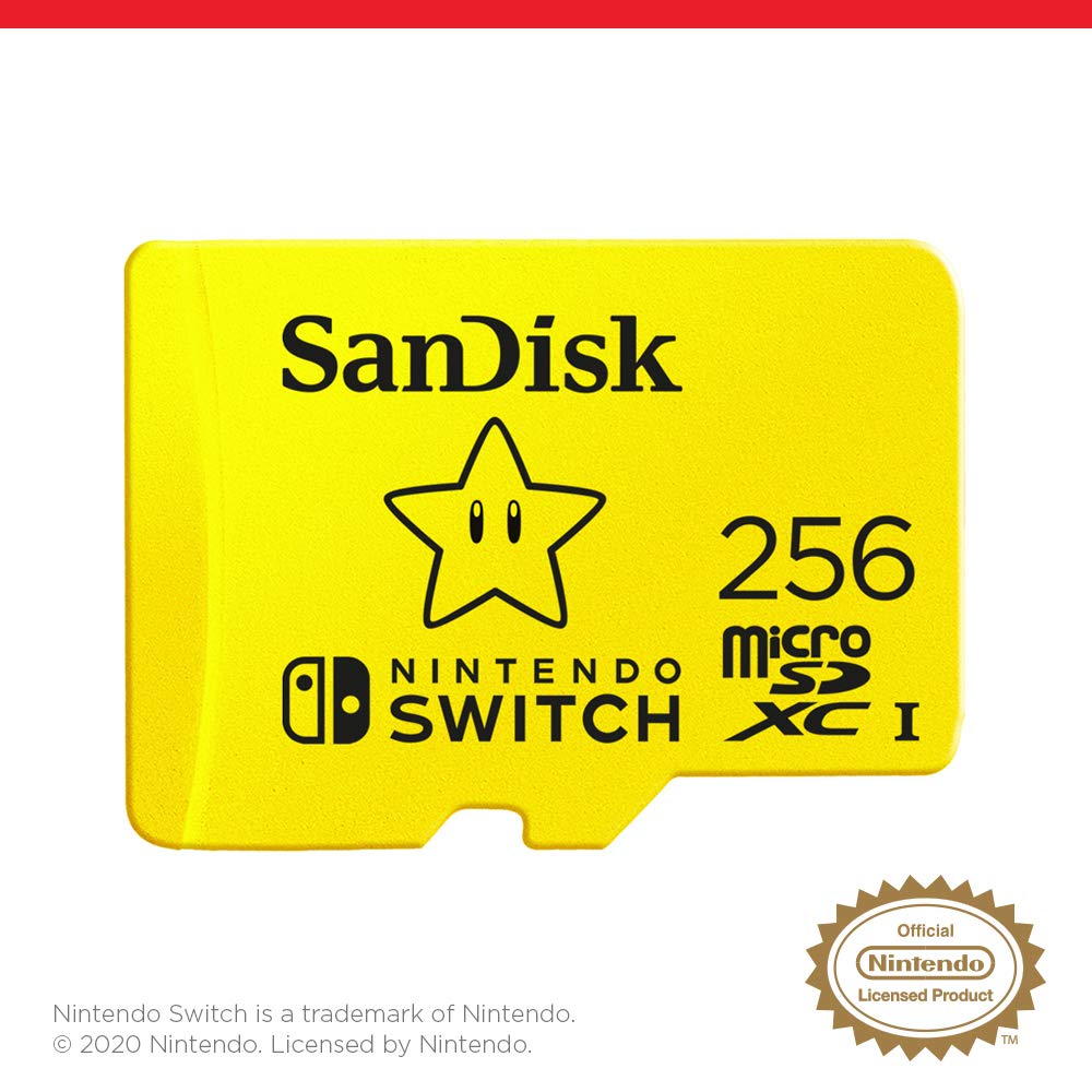 SANDISK microSD Card 128GB, Super Mario Super Mushroom Edition
