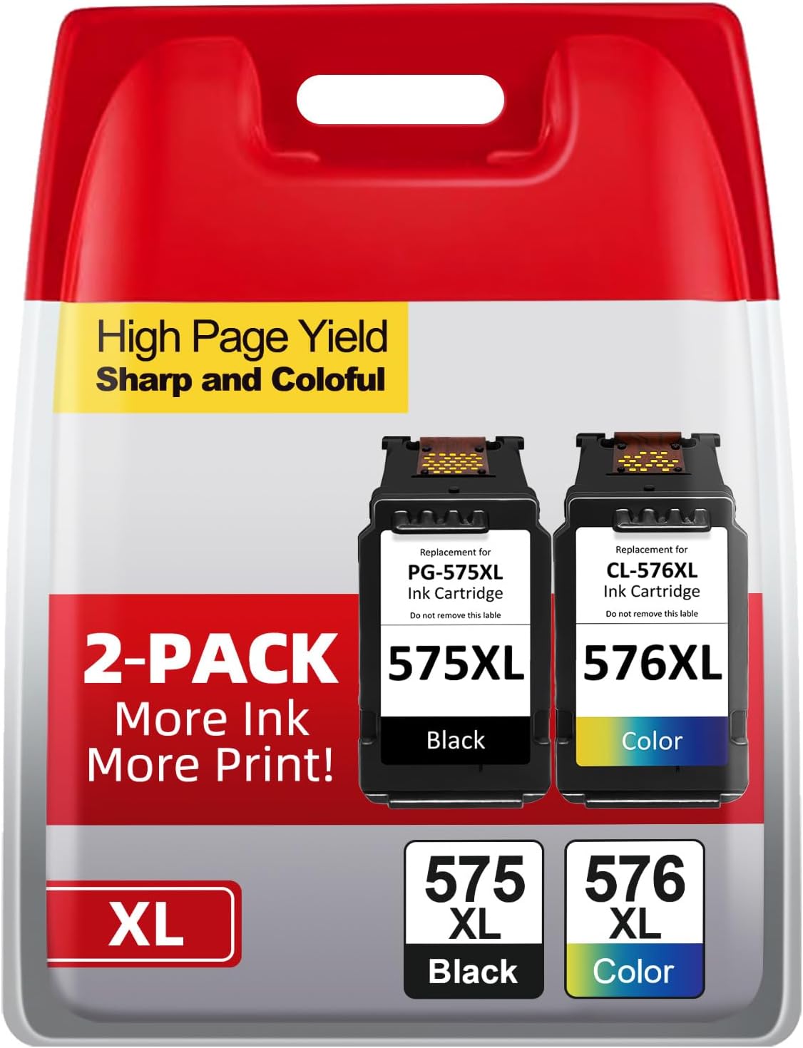 575 576 Ink Cartridges, PG-575 XL CL-576 XL Replacement for Canon 575 576 Ink Cartridges Original for PIXMA TS3550i TS3750i TS3551i TS3751i TR4750i TR4751i TR4755i TR4756i