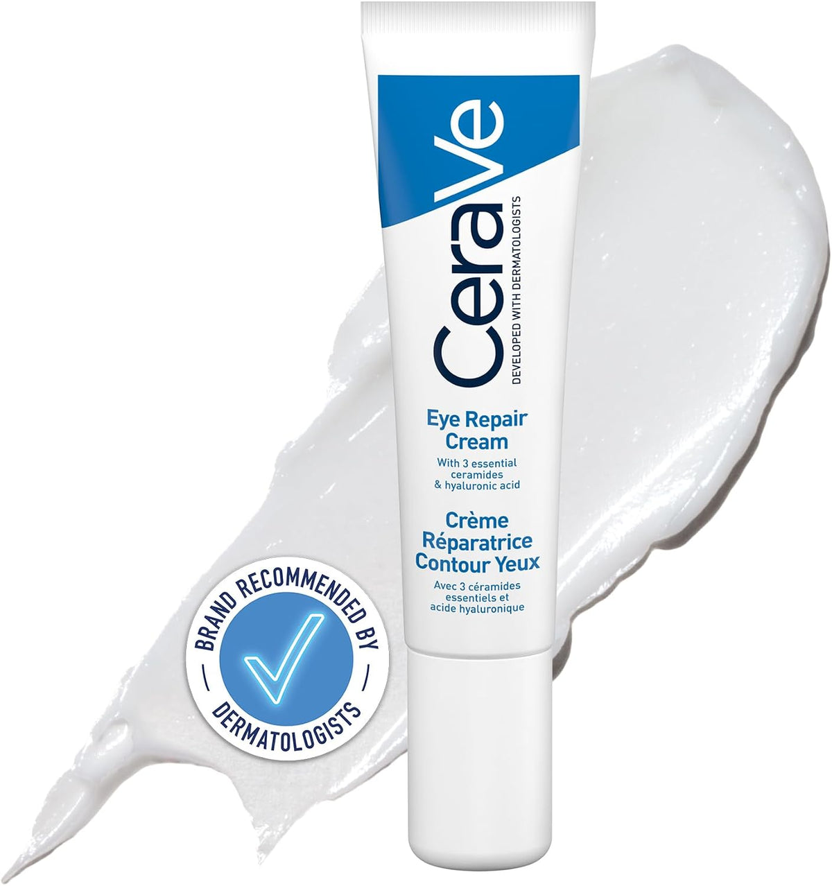 CeraVe Eye Repair Cream with 3 Ceramides for Dark Circles & Puffiness, 14ml