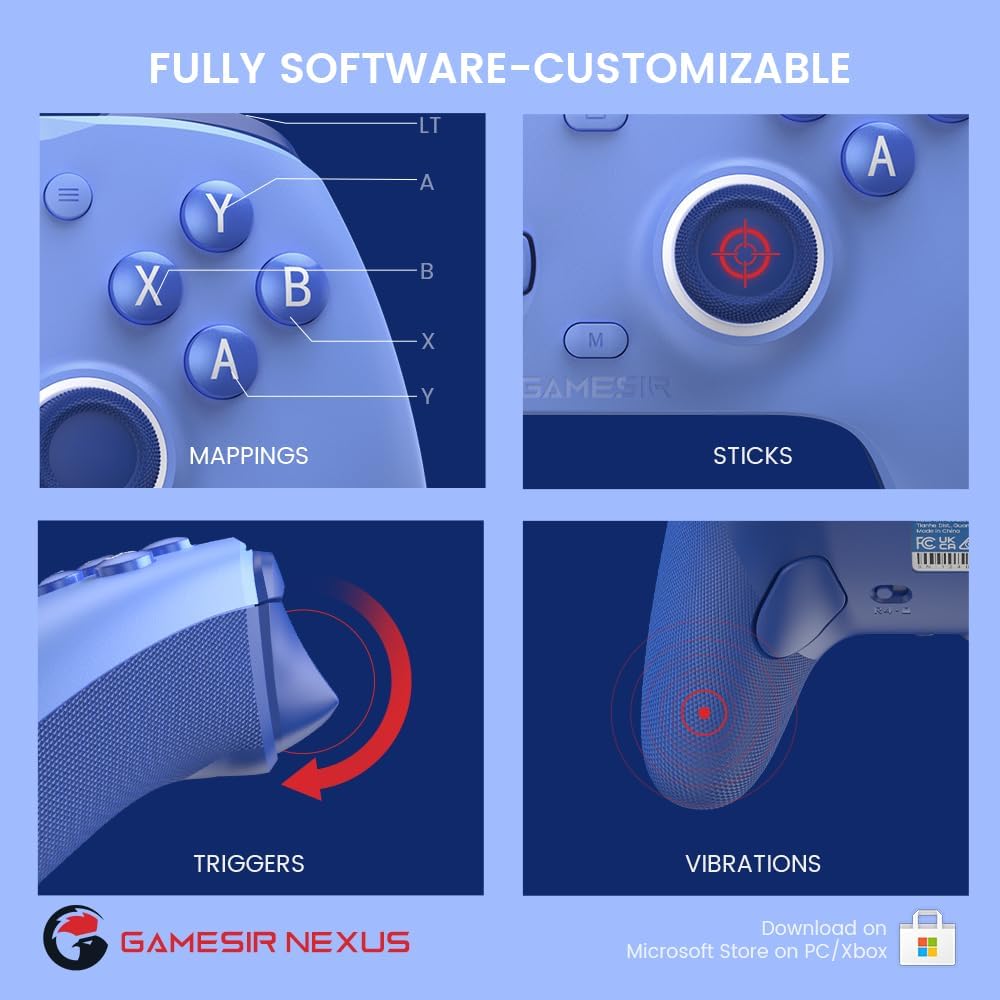 GameSir G7 SE Wired XBOX Controller, Officially Licensed for XBOX Series X|S & One, Hall Effect Joystick, Windows 10/11 Compatible