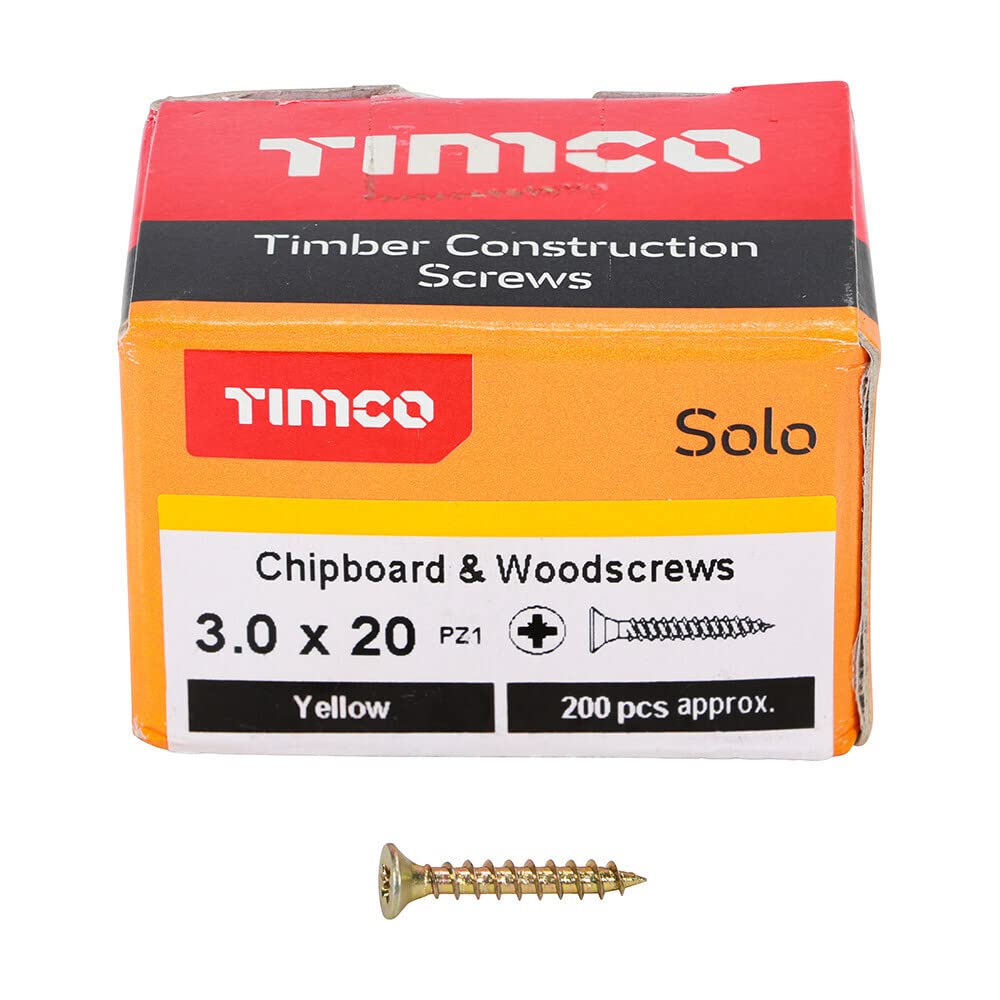 TIMCO Solo Chipboard & Woodscrews - Gold - 6.0 x 90mm - 60090SOLOC