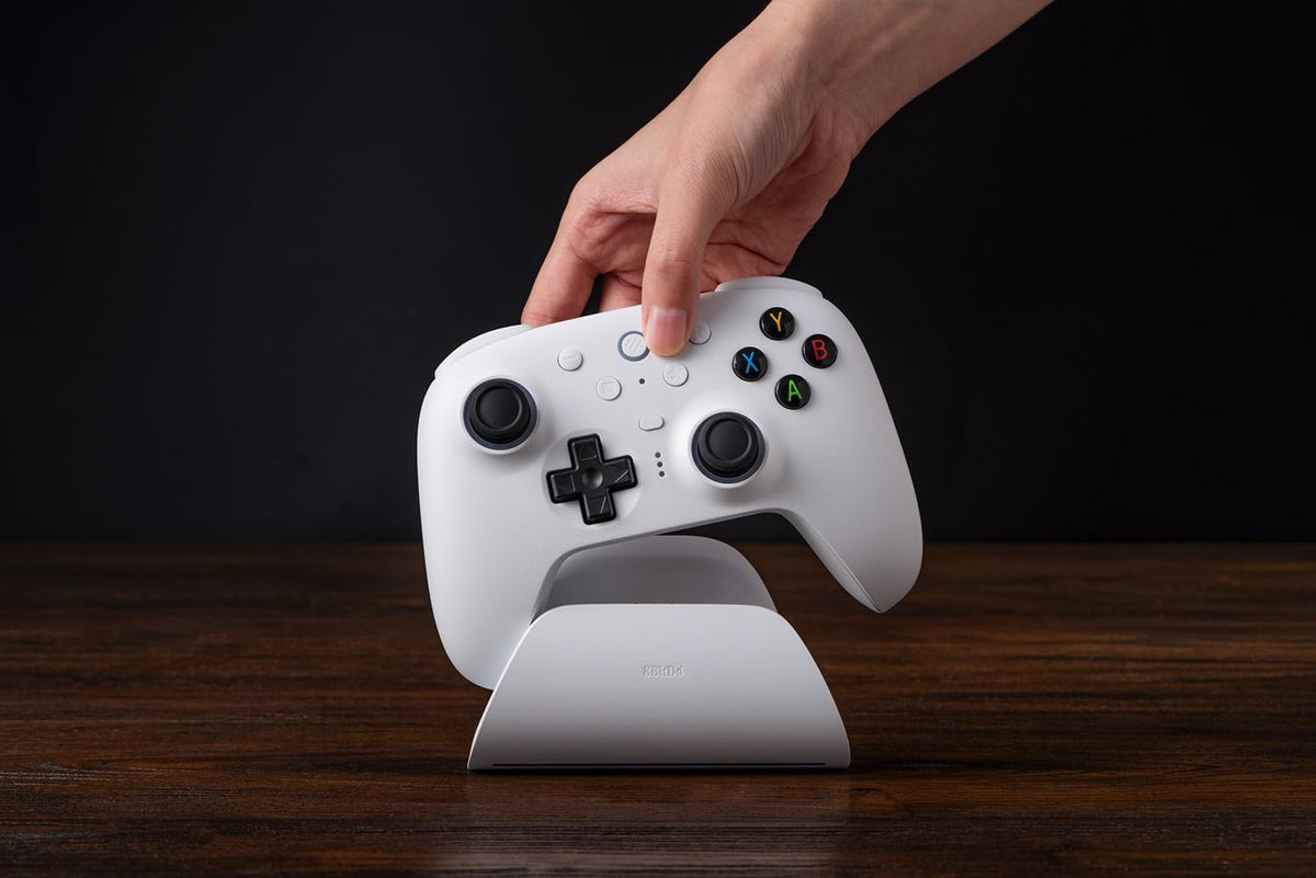 8Bitdo Ultimate 2 Wireless Controller for Windows & Android, Gaming Controller with TMR Joysticks, Switchable Hall Effect/Tactile Triggers, Motion Control, RGB Fire Ring, 8Speed Wireless Tech, Purple