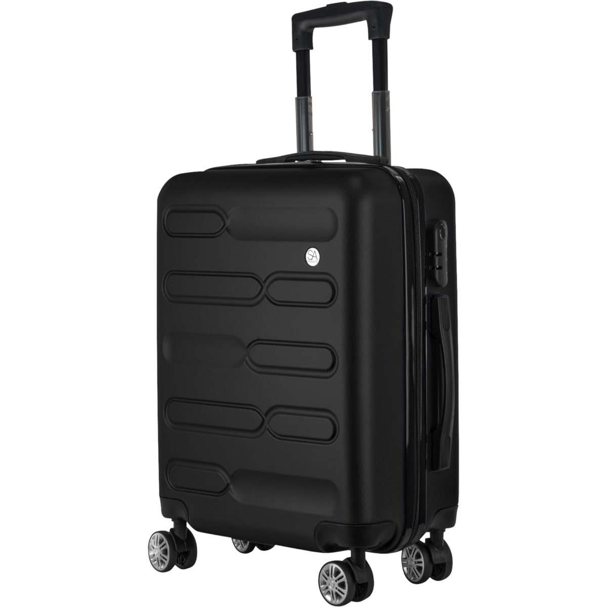 SA Products Cabin Suitcase - 34L Carry On Hard Shell Bag - 55x40x20 - Grey