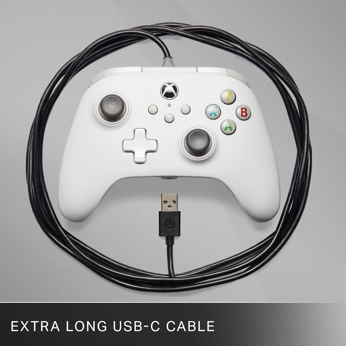 PowerA Wired Controller For Xbox Series X & S, Xbox One, PC, Windows 10 & 11, Dual Rumble Motors, Detachable 10ft USB Cable, 3.5mm Stereo Headset Jack, Official: Blue