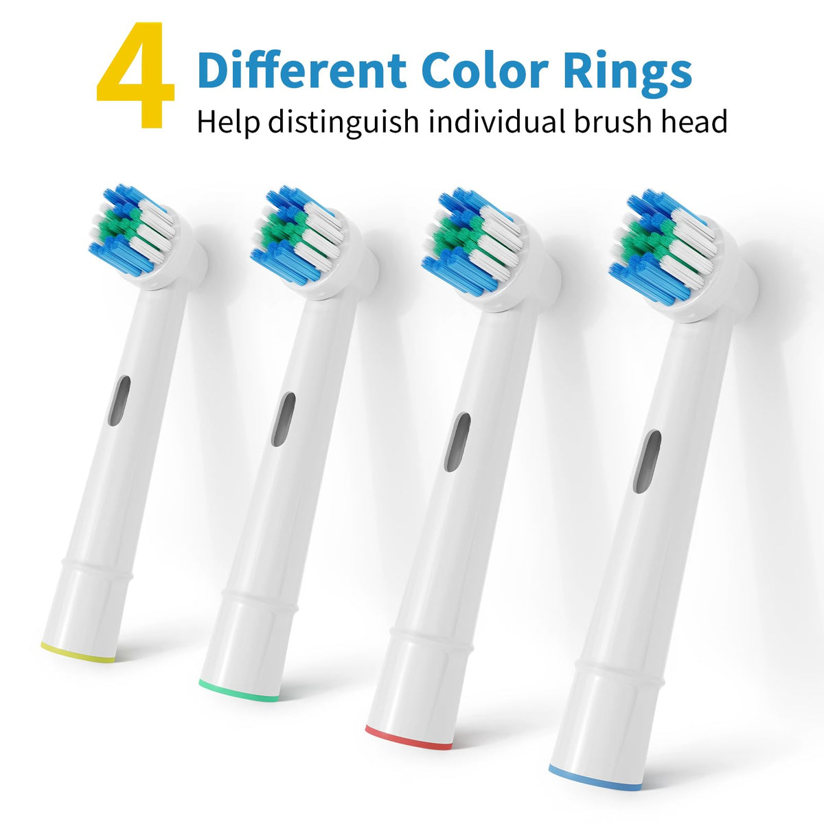 20 Pack Toothbrush Replacement Heads Black Compatible with Oral B Professional Soft Clean Electric Toothbrush Head Heads Refill Pro 500/1000/1500/3000/3757/5000/7000/7500/8000