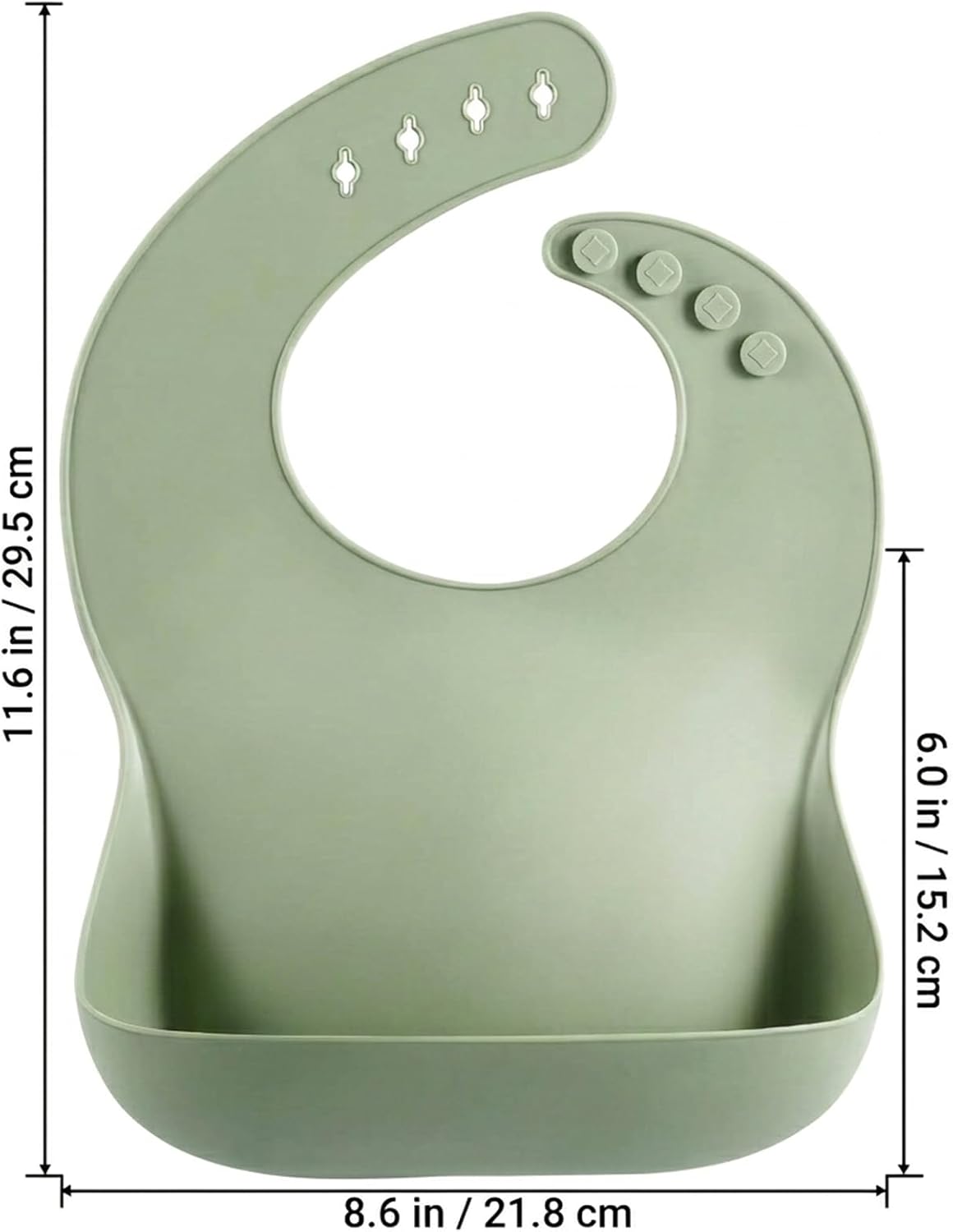 PandaEar 3 Pack Thick Silicone Baby Bibs for Babies & Toddlers (10-72 Months)| Waterproof Baby Feeding Bibs Adjustable with Wide Food Catcher Pocket, Soft, Unisex, Non Messy |Brown/Blue/Green
