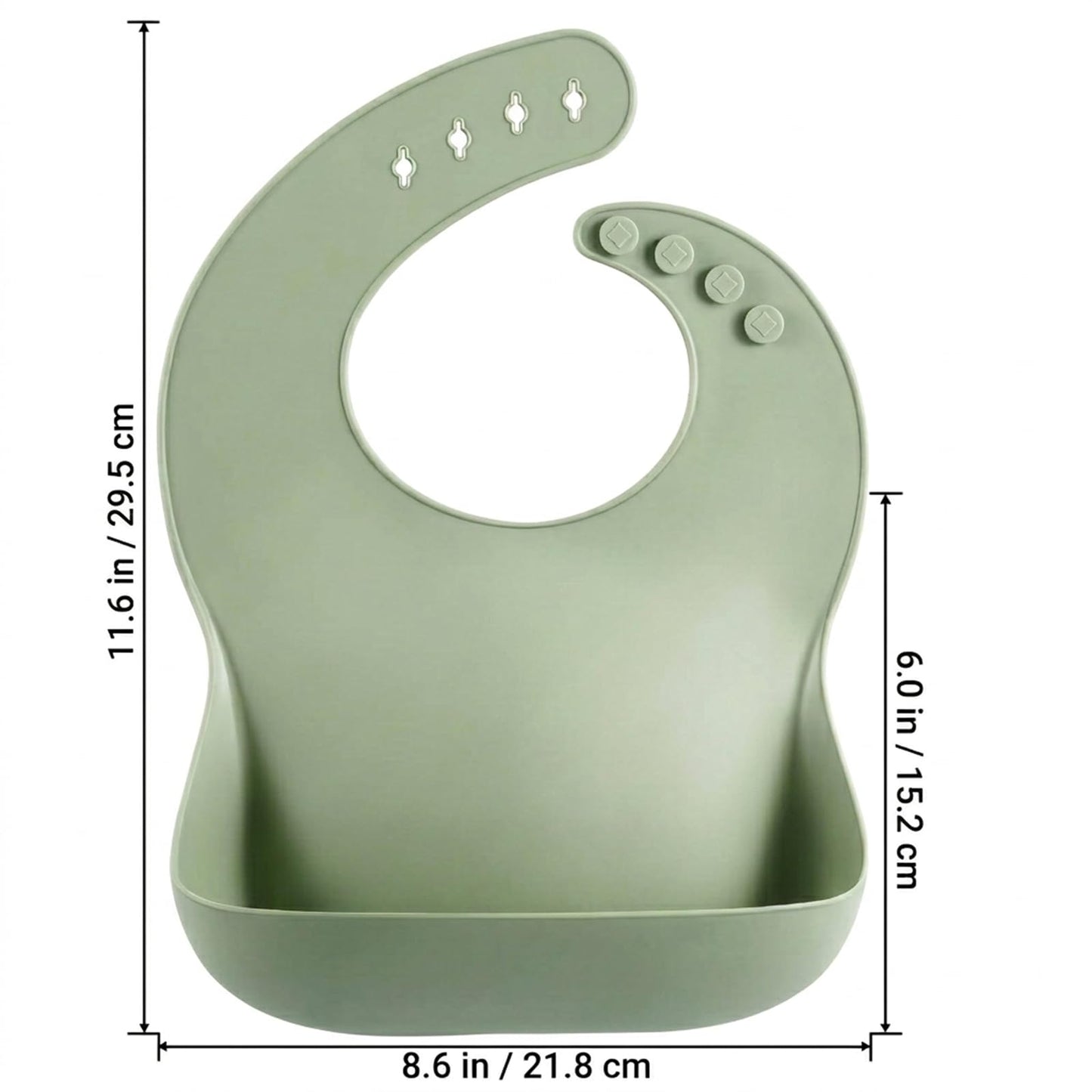 PandaEar 3 Pack Thick Silicone Baby Bibs for Babies & Toddlers (10-72 Months)| Waterproof Baby Feeding Bibs Adjustable with Wide Food Catcher Pocket, Soft, Unisex, Non Messy |Brown/Blue/Green