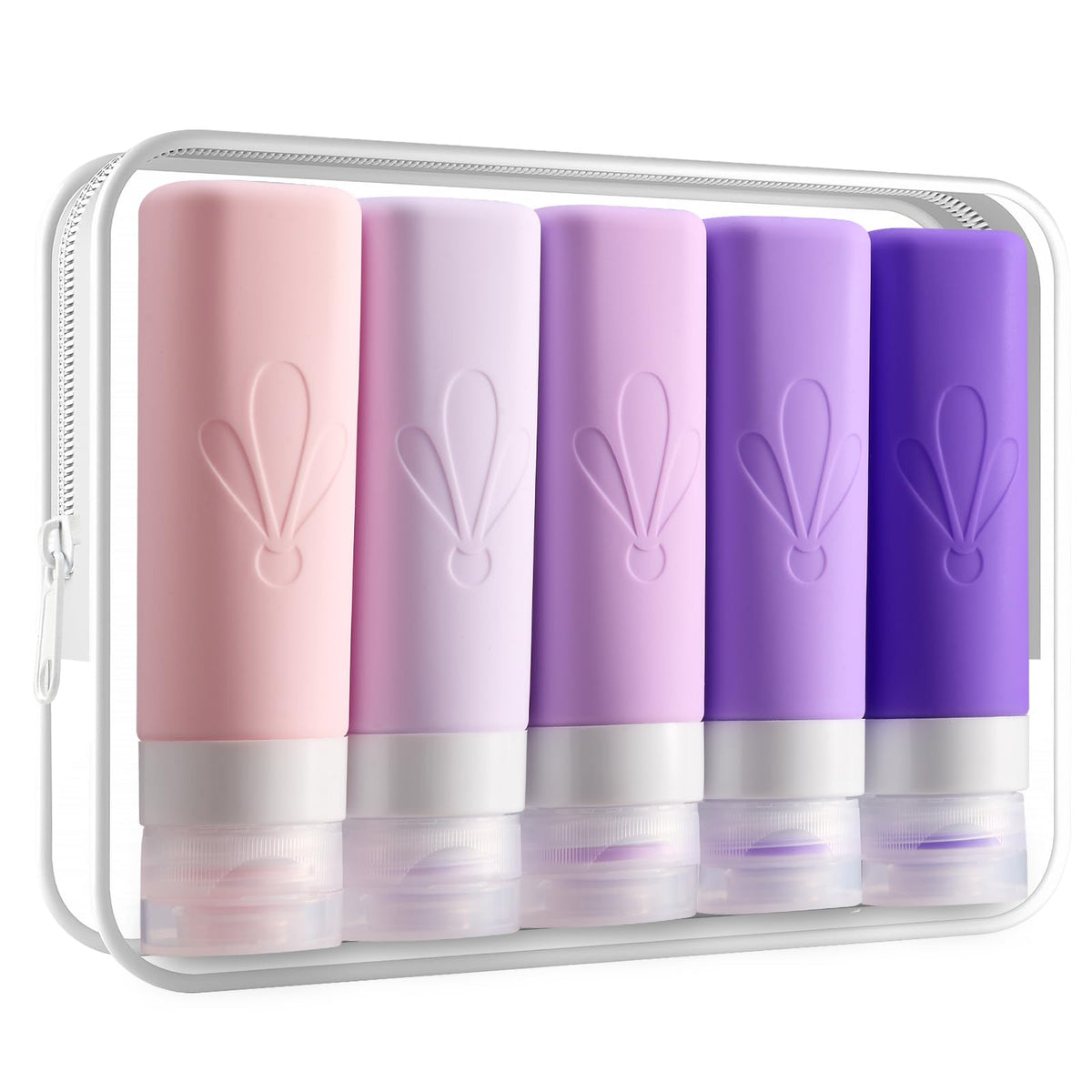 INSFIT Travel Bottles for Toiletries, 17 Pack Leakproof Travel Size Toiletries, Airplane Travel Essentials, Holiday Essentials for Women and Men with Labels/Clear Bag