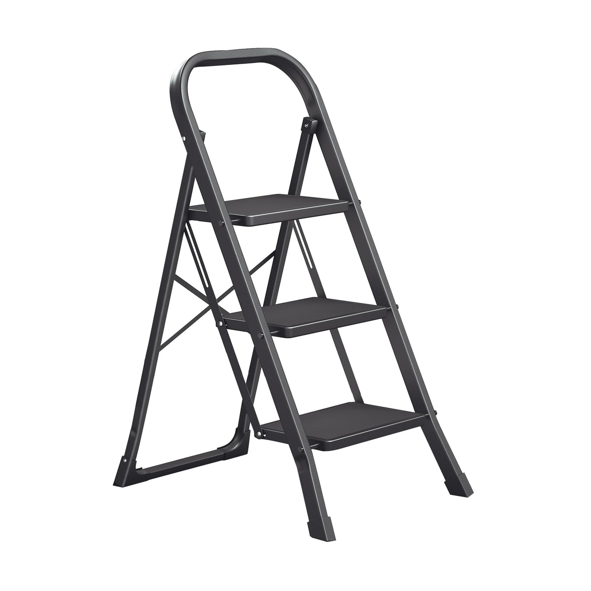 SONGMICS 2-Step Ladder, Folding Step Ladder, Safety, Holds up to 150KG