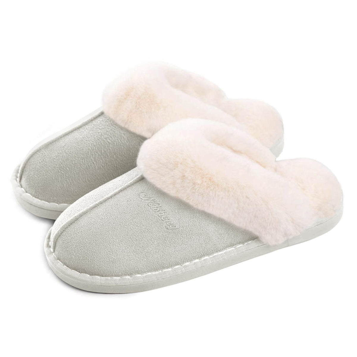Misolin Womens Slippers With Memory Foam Fluffy Slip-on House