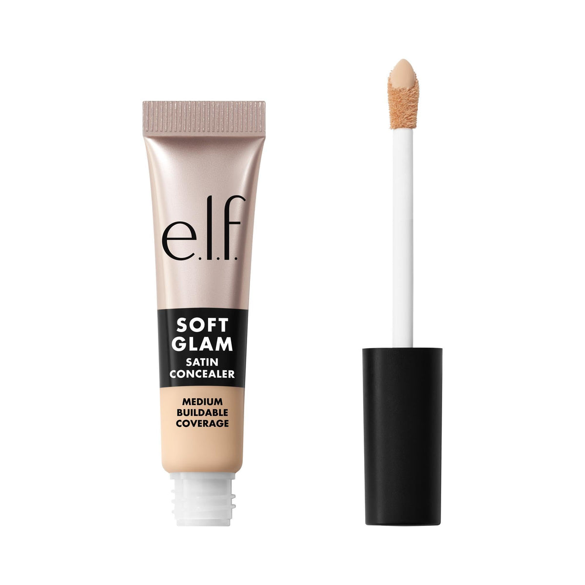 e.l.f. Soft Glam Satin Concealer, Medium Coverage for Blemishes & Under-Eye, Crease-Resistant, Long-Lasting, Vegan & Cruelty-Free, 10 Fair Cool