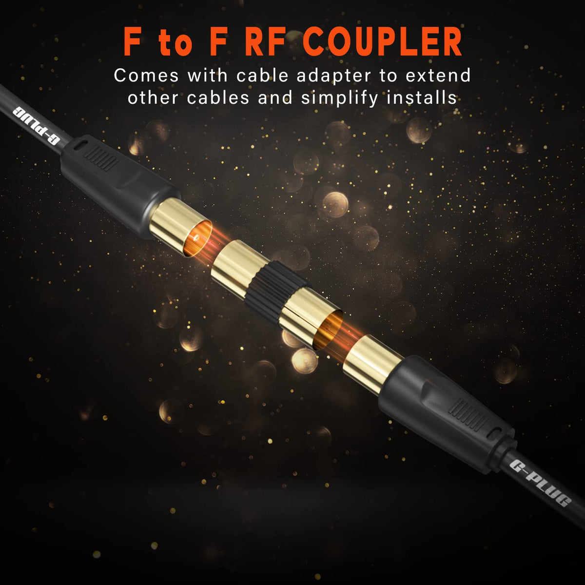 G-PLUG 2m TV Aerial Cable, Coaxial Cable for Freeview, Sky Box and Freesat