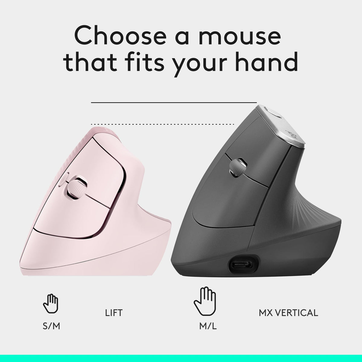 Logitech Wave Keys & Lift Vertical Mouse