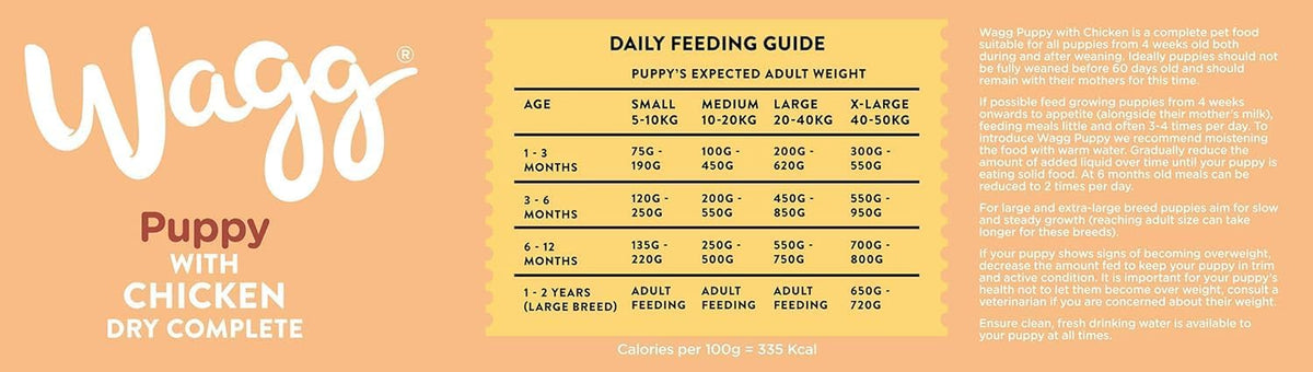 Wagg Puppy Food Complete Dry Mix, 12 kg
