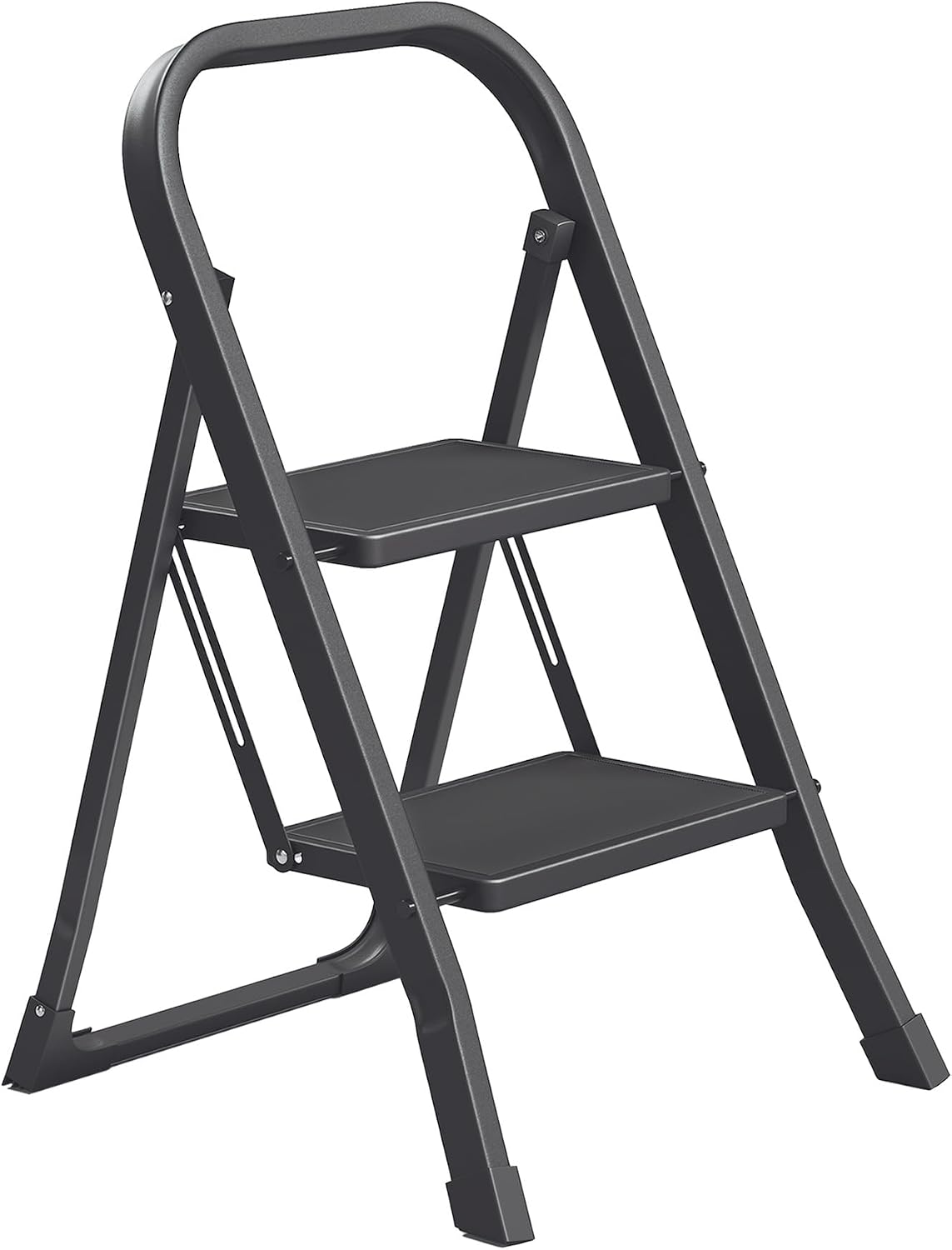 SONGMICS 2-Step Ladder, Folding Step Ladder, Safety, Holds up to 150KG