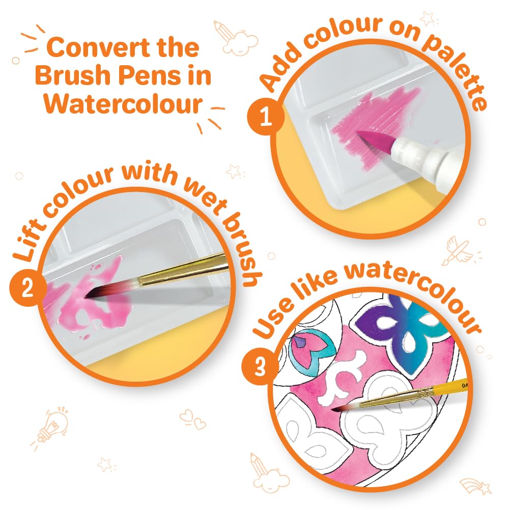 Imagimake Princess Craft Kit | 10 Mess-Free DIY Activities | Bracelet Making Kit, Unicorn Pouch, Butterfly Wands & More | Unicorn Gifts for Kids | Gifts for Girls & Boys 5,6,7,8,9,10,11,12 Years Old