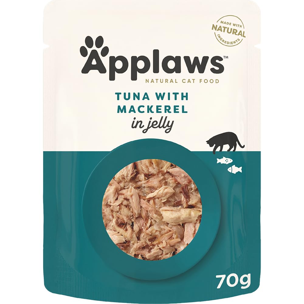 Applaws Tuna & Pacific Prawn Pouch 70G 12PK (Broth), Transparent