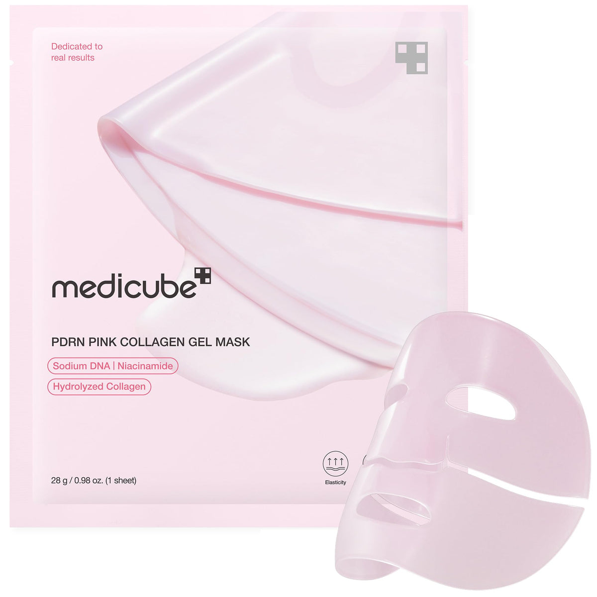 medicube Jelly Gel Mask with Salmon DNA PDRN Pink Collagen, 4EA