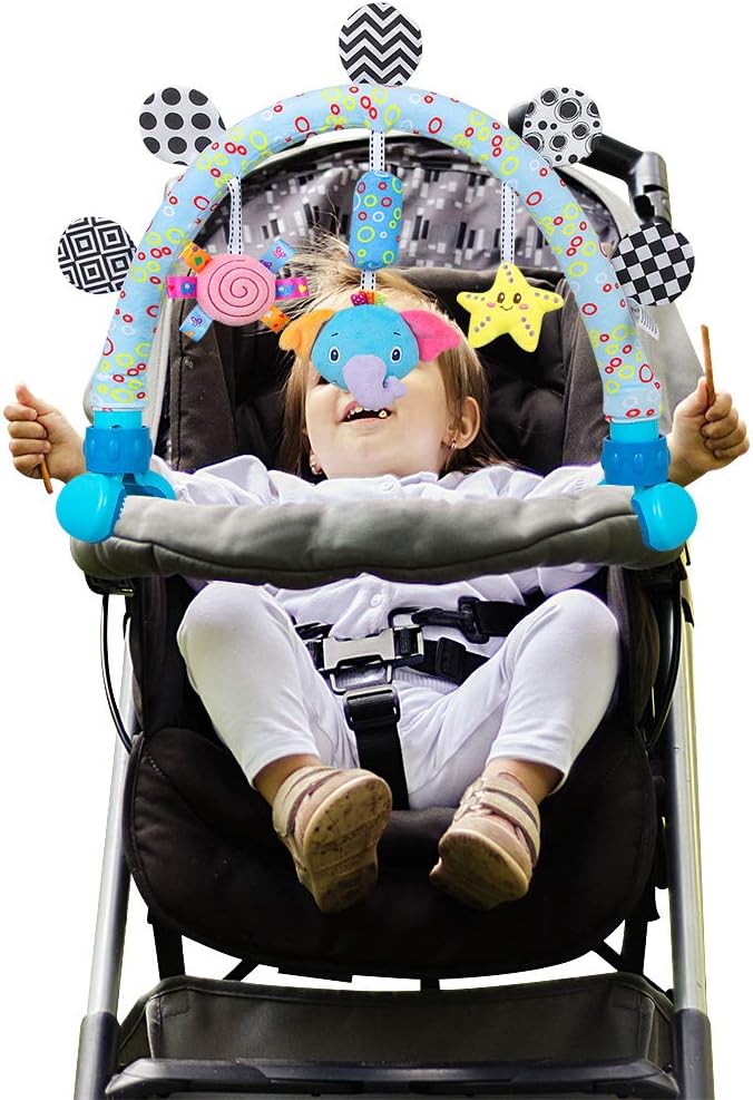 caterbee Baby bassinet toys, Infant & Toddlers cot and Pushchair toy, Travel Arch Stroller toy & Pram Activity toys for indoor and outdoor