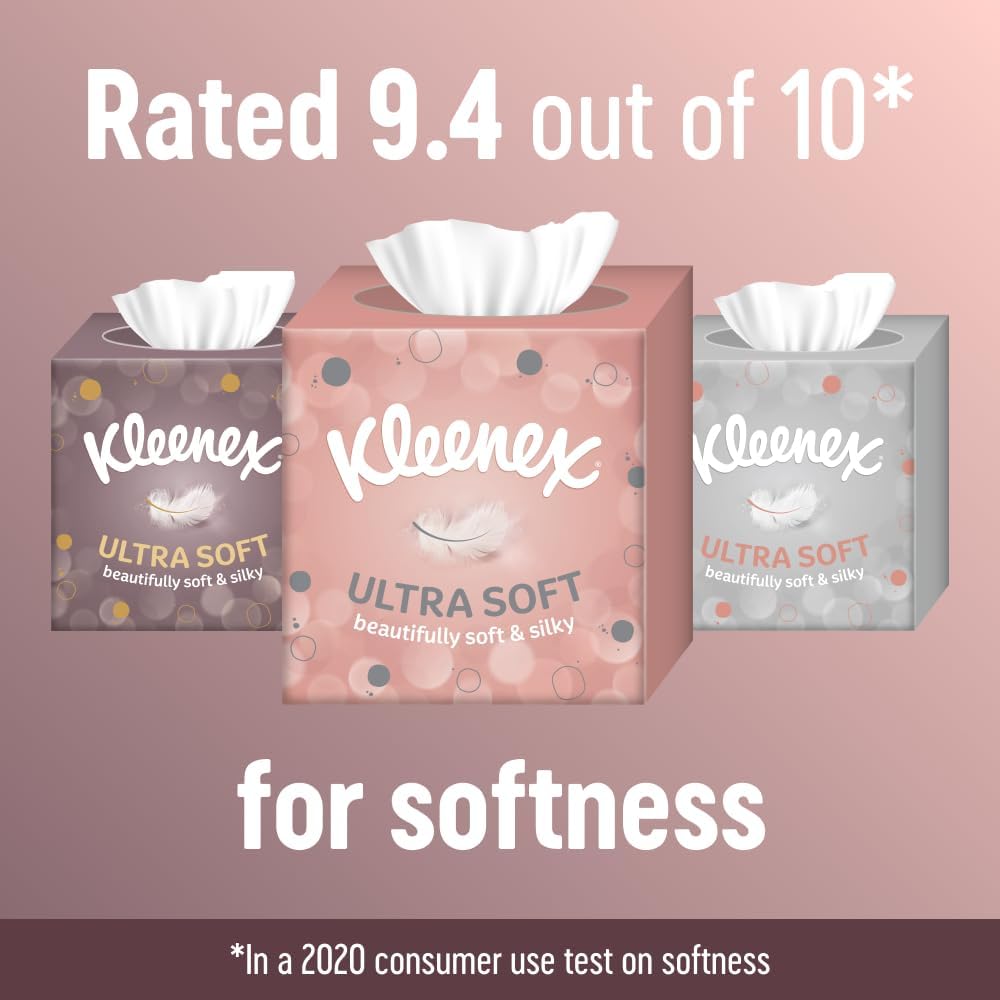 Kleenex Ultra Soft Tissues - Multipack 12 Cube Tissue Boxes
