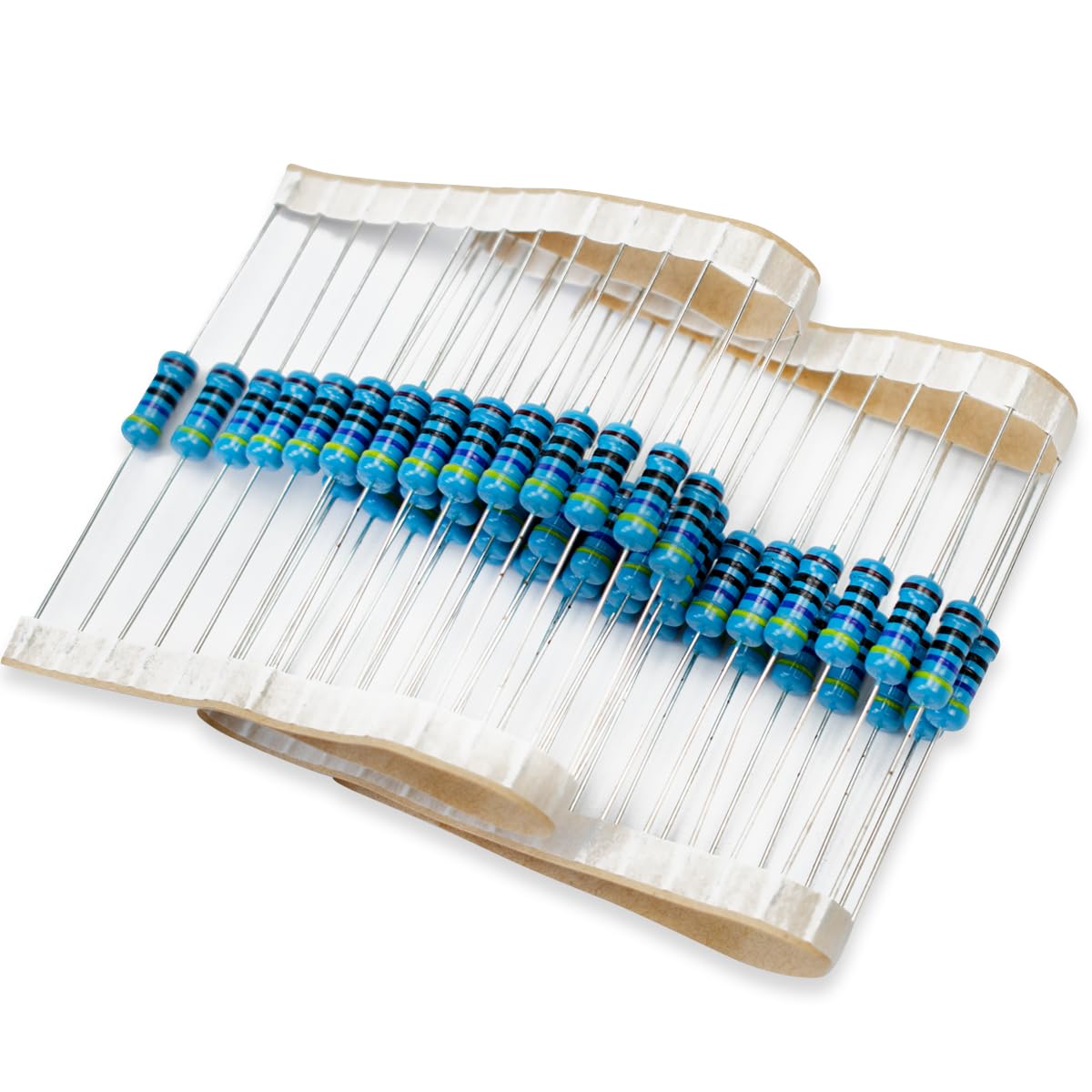 50 Pcs 1W 1% Tolerance 0.1 Ohm Metal Film Resistor Resistance for DIY Project and Experiments